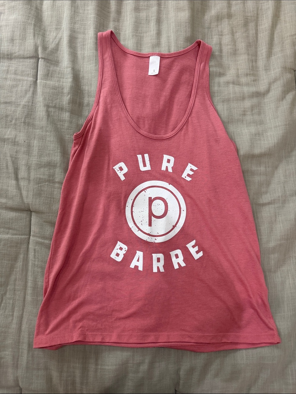 Pink Pure Barre Scoop Neck Tank